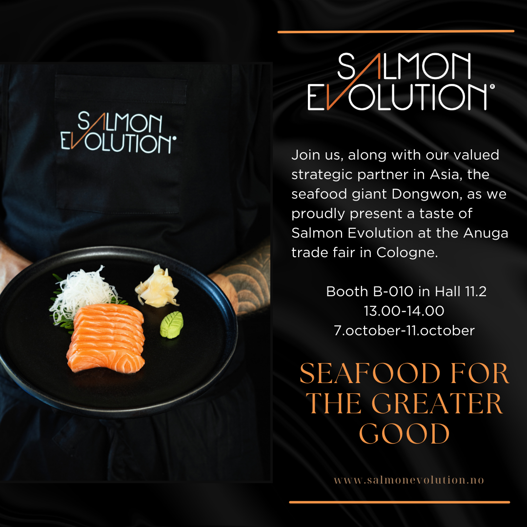 Invitation to salmon tasting. Illustration.