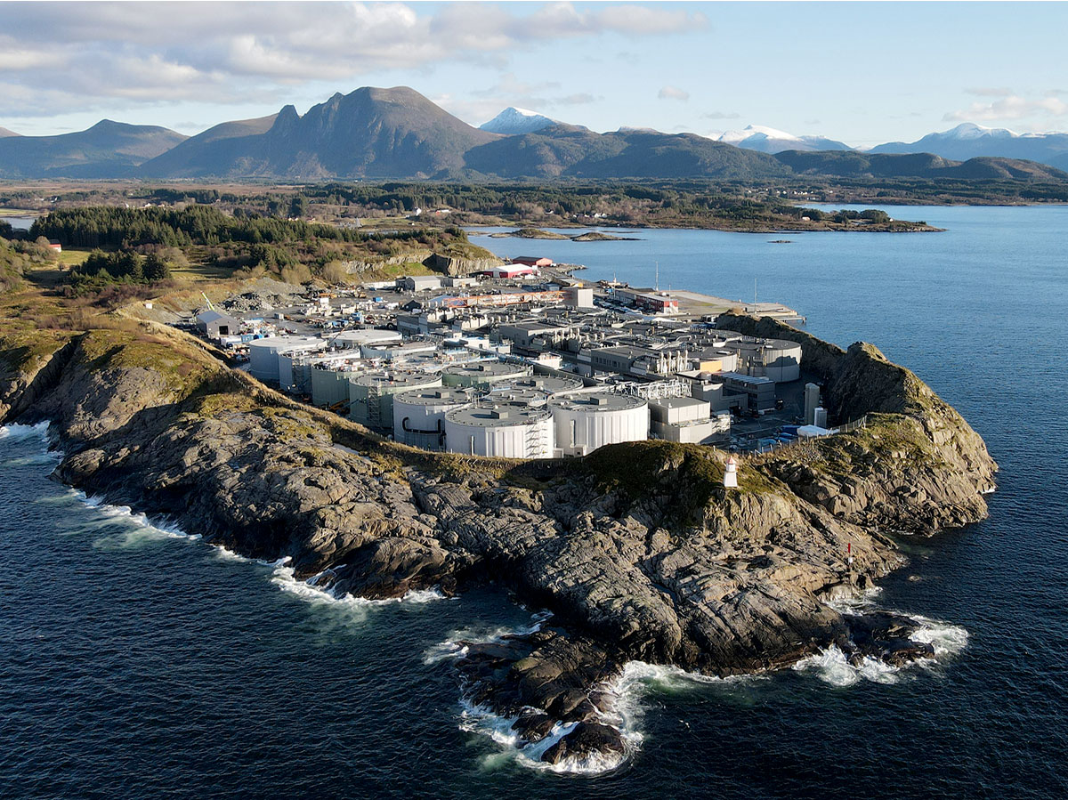 Salmon Evolution at Indre Harøy, drone. Photo